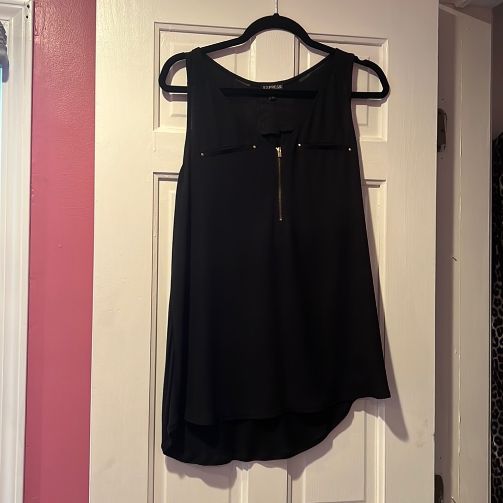 Black formal tank top